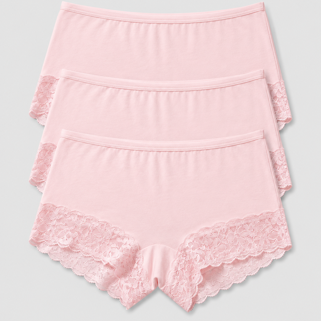 Lacy Boy Shorts - Pack of 3