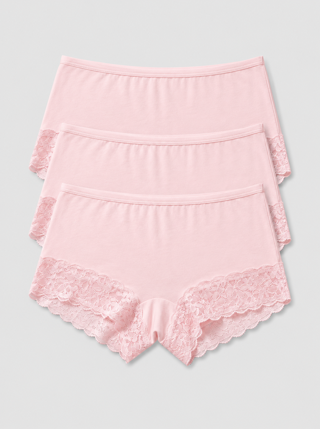 Lacy Boy Shorts - Pack of 3