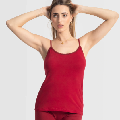 Thin Lace Edge Tank Top