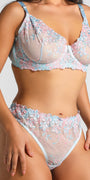 Eve Chantelle Plus Size Floral Glow Set