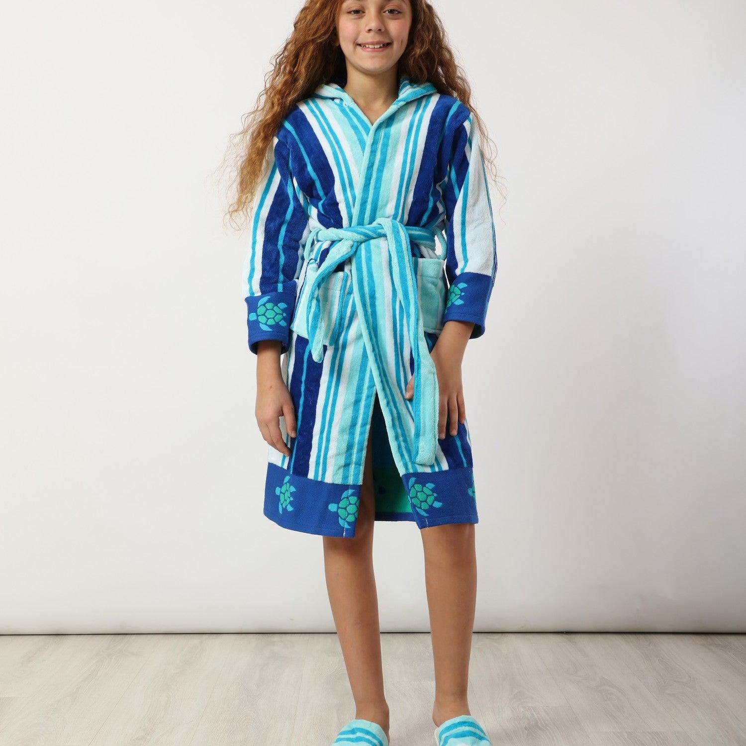 Eve Stripe Kid MultiColor Bathrobe - Eve Chantelle