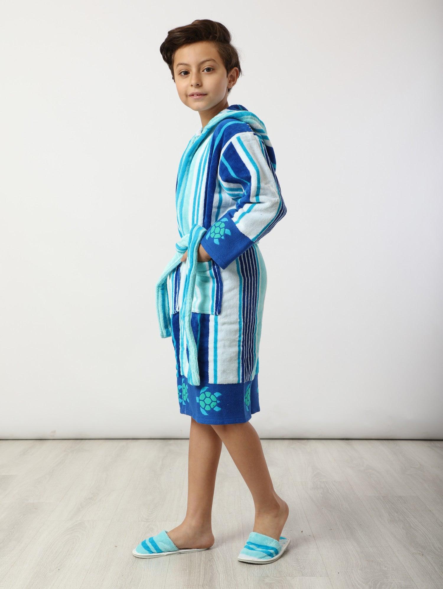 Eve Stripe Kid MultiColor Bathrobe - Eve Chantelle