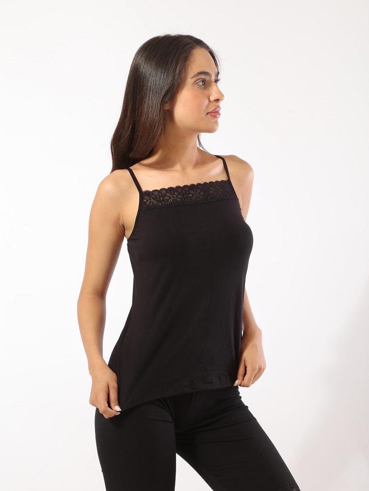 Thin Lace Tank Top - Eve Chantelle