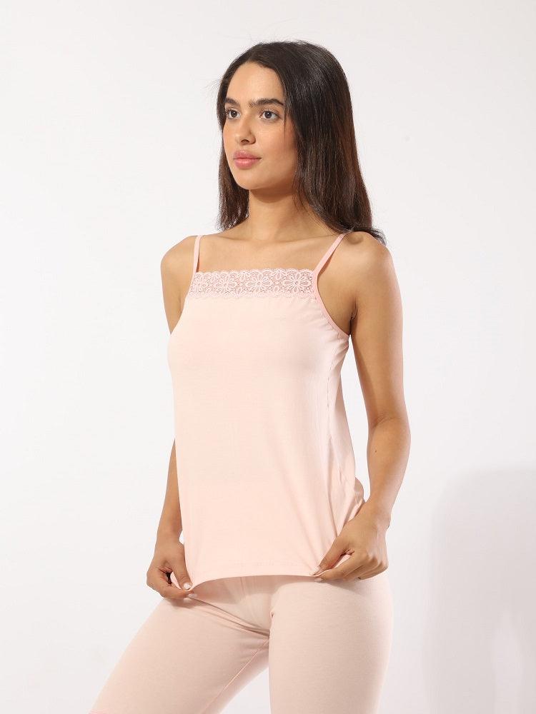 Thin Lace Tank Top - Eve Chantelle