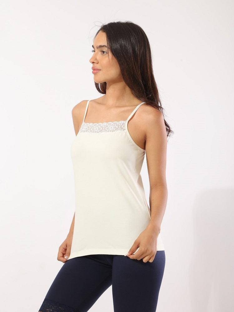 Thin Lace Tank Top - Eve Chantelle