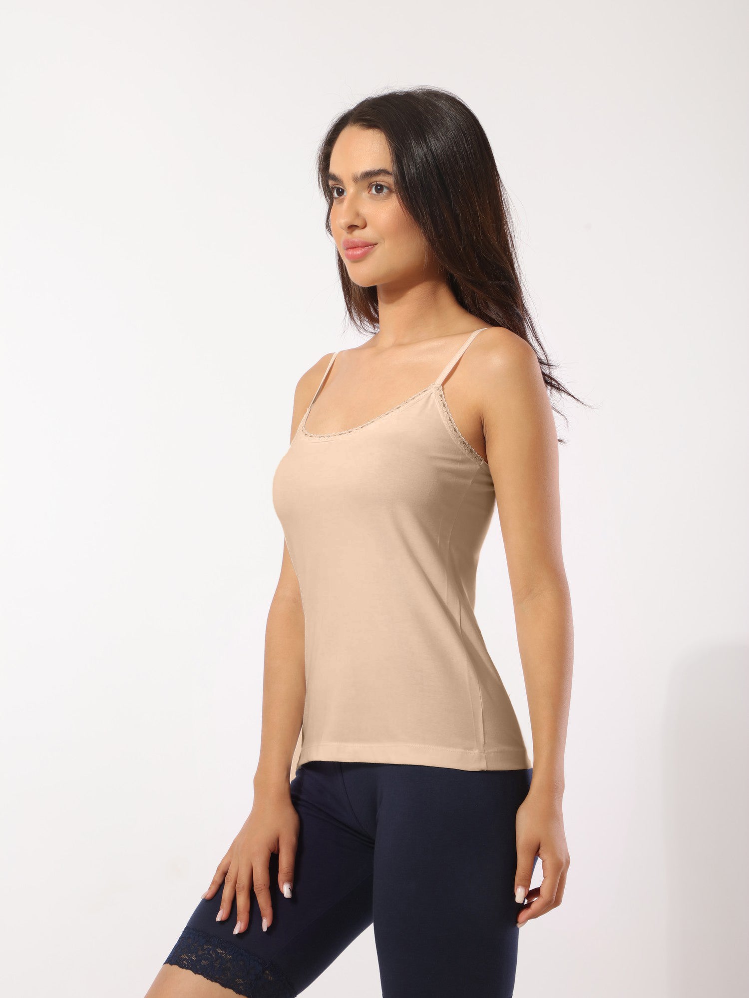 Thin Lace Edge Tank Top