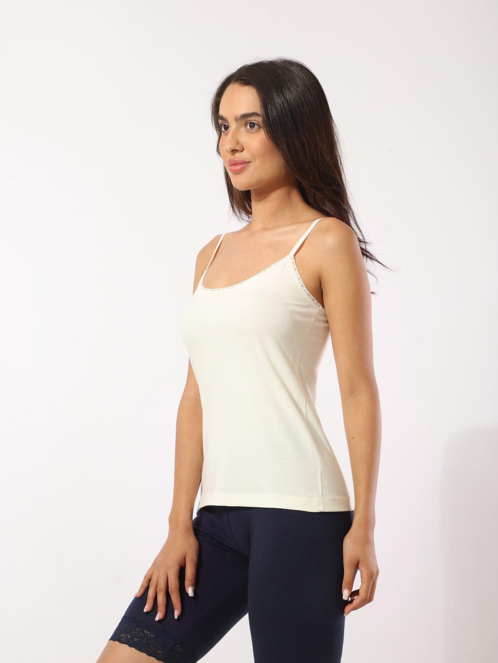 Thin Lace Edge Tank Top - Eve Chantelle