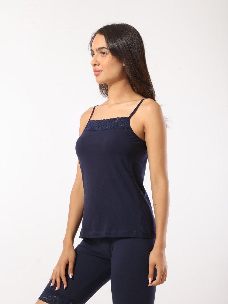 Thin Lace Tank Top - Eve Chantelle