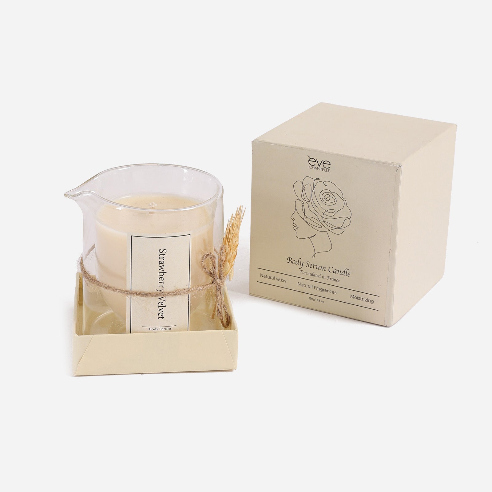 Strawberry Vulvate Bloom & Glow Body Serum Candle