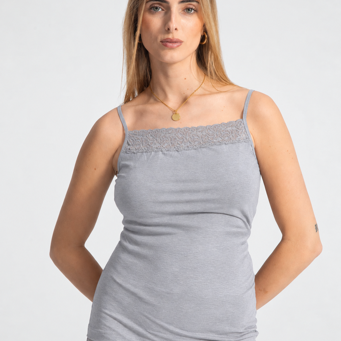 Eve Chantelle Womens Thin Lace Tank Top