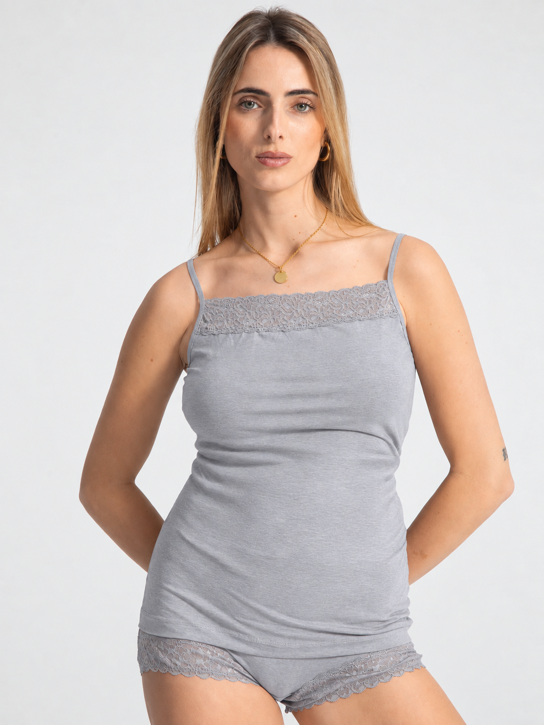 Eve Chantelle Womens Thin Lace Tank Top
