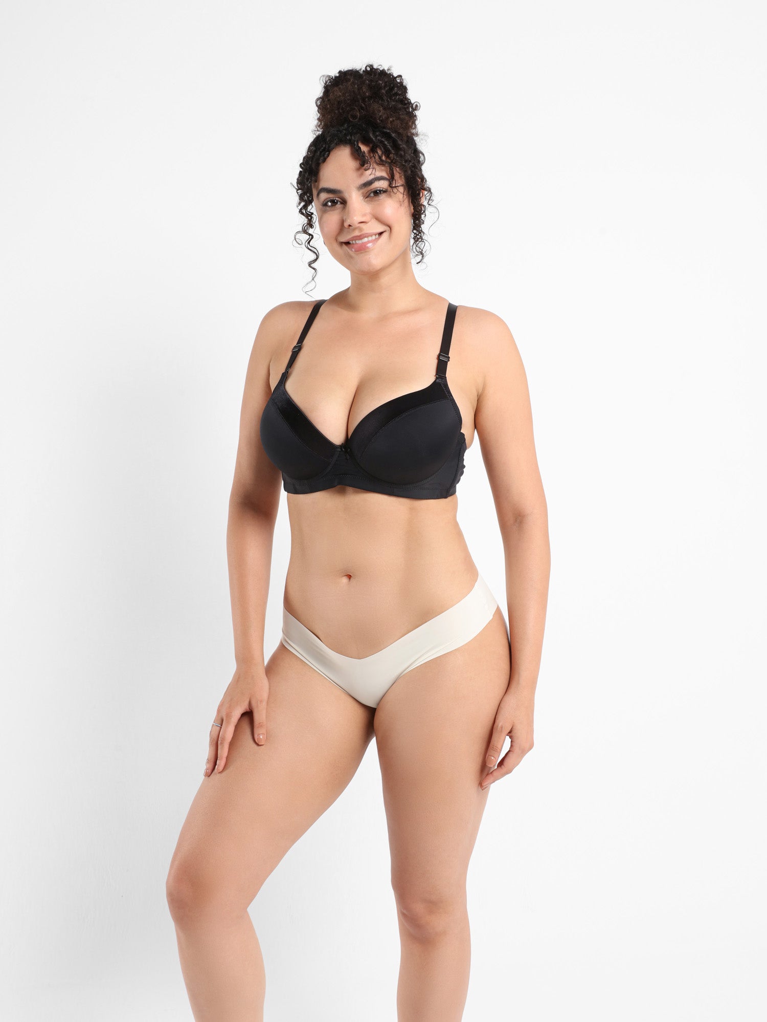 Full Coverage Plus Size Satin Bra