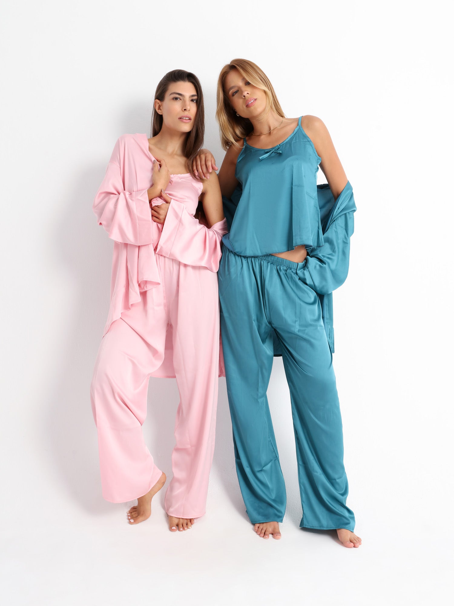 Royal Green Pyjama Satin Set