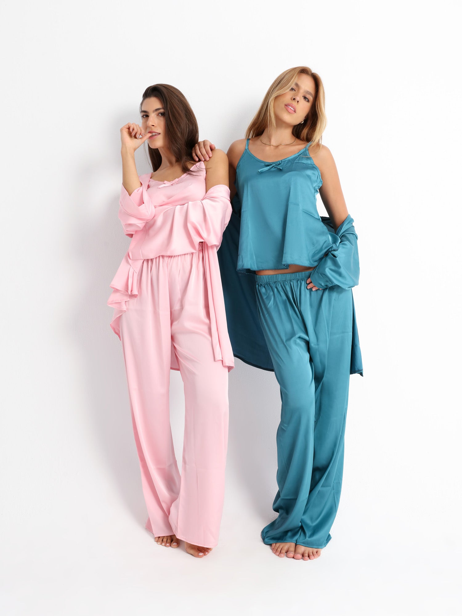 Royal Green Pyjama Satin Set