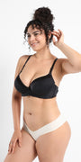 Full Coverage Plus Size Satin Bra