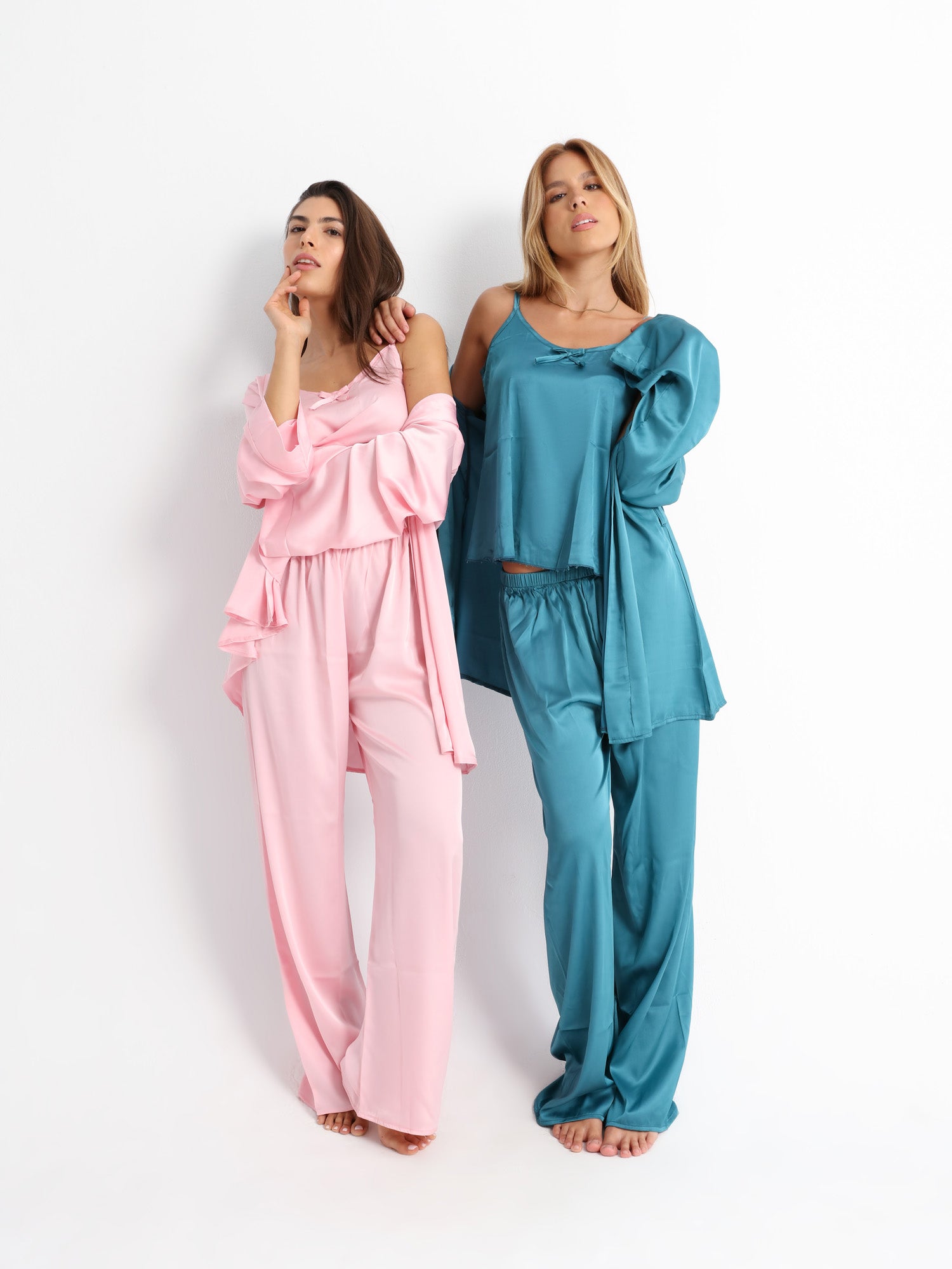 Royal Green Pyjama Satin Set