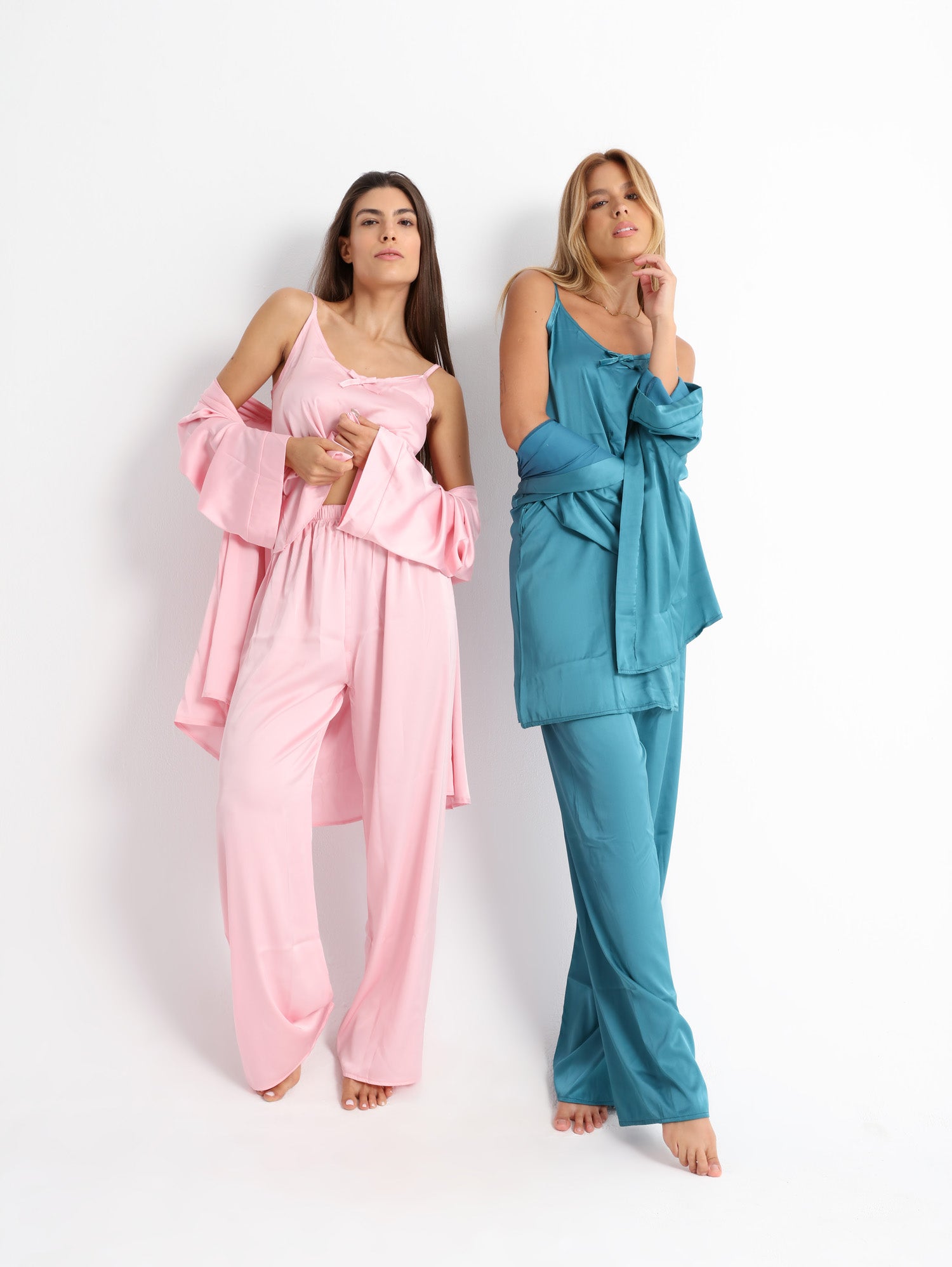 Royal Green Pyjama Satin Set