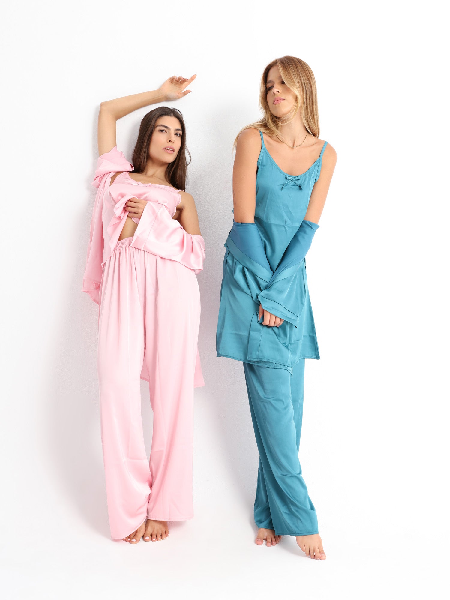 Royal Green Pyjama Satin Set