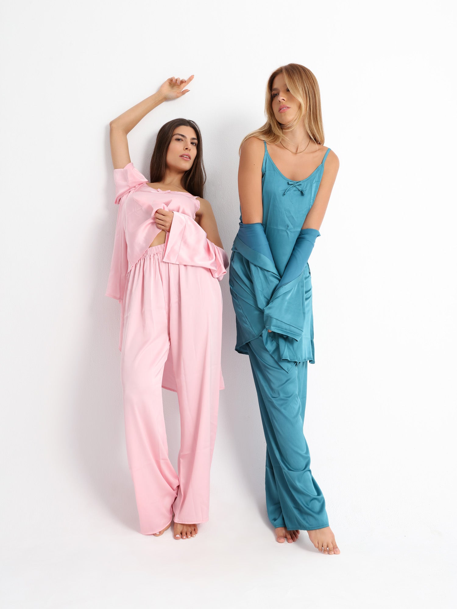 Royal Green Pyjama Satin Set