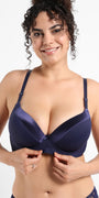 Full Coverage Plus Size Satin Bra