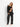 Eve Chantelle Royal Black Satin Pants Pajama Set