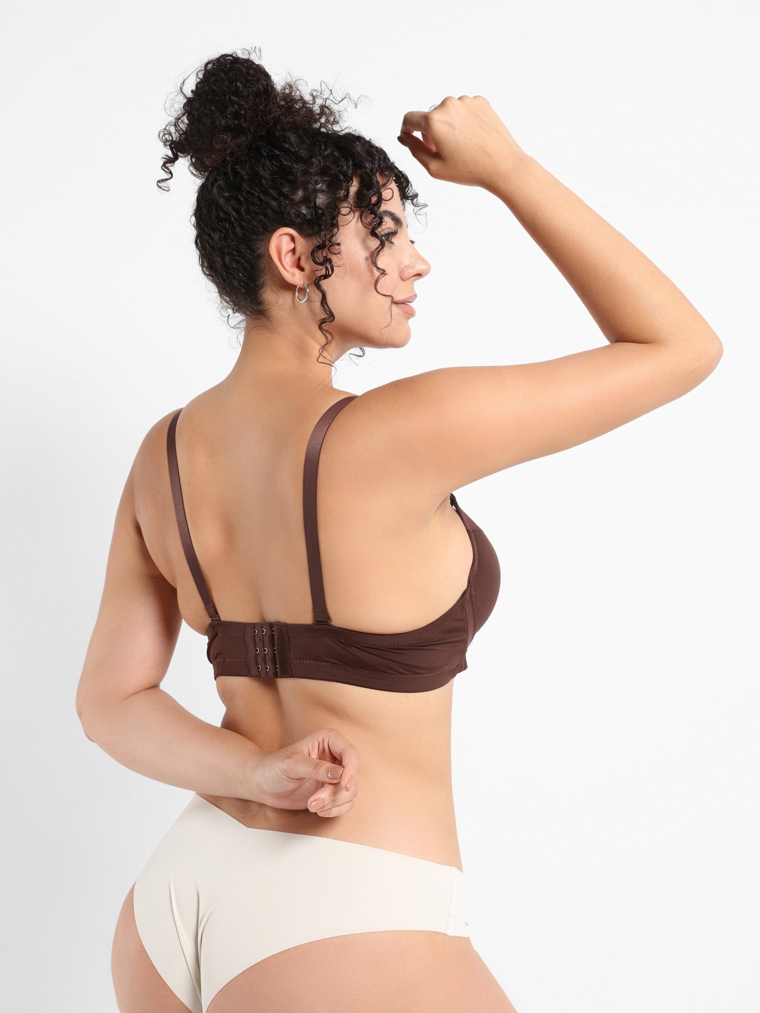 Full Coverage Plus Size Satin Bra