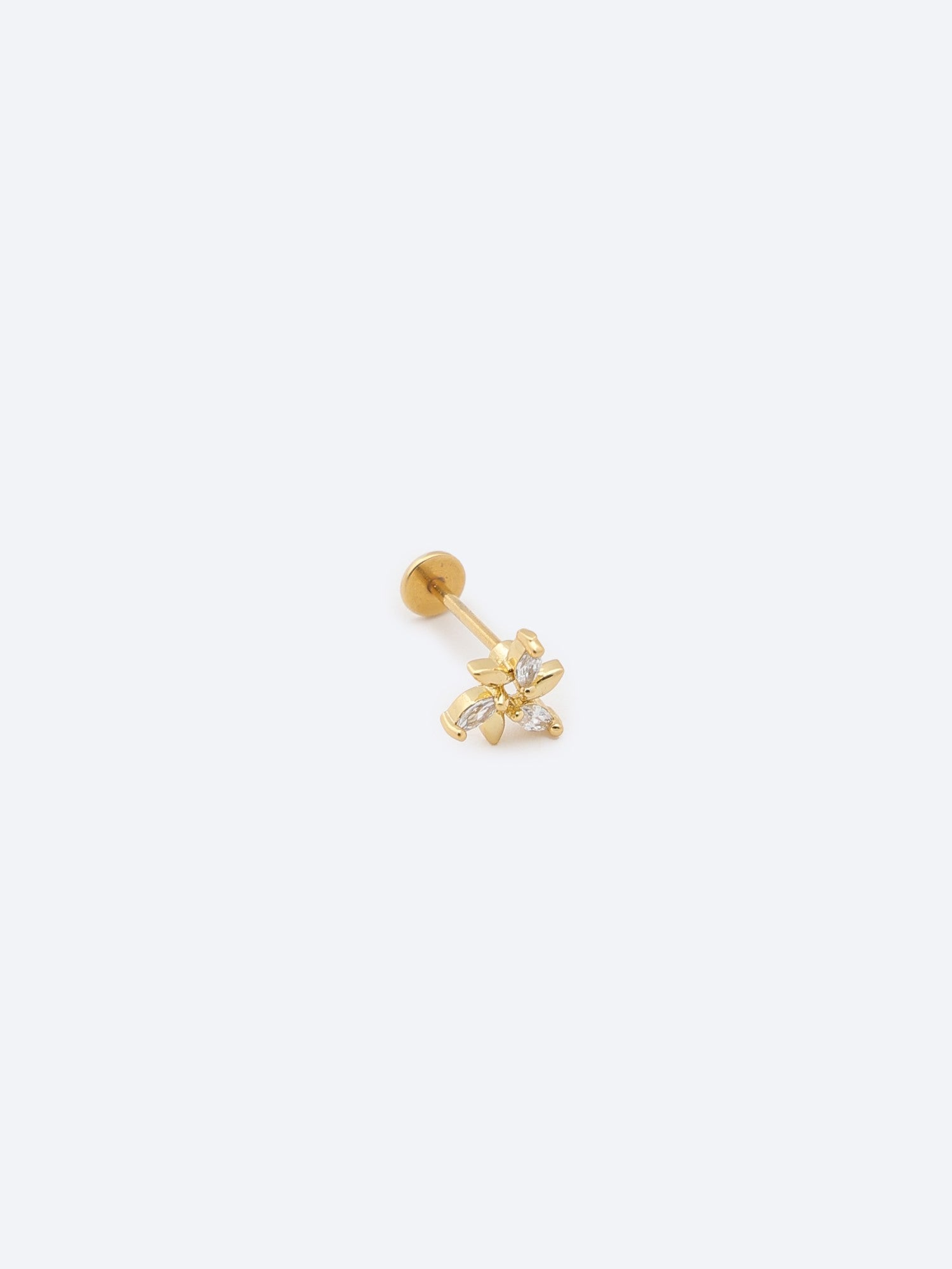 Celestial Seastar Gold-Tone Stainless Steel Stud Earrings
