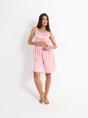 Royal Rose Pink Pyjama Satin Set