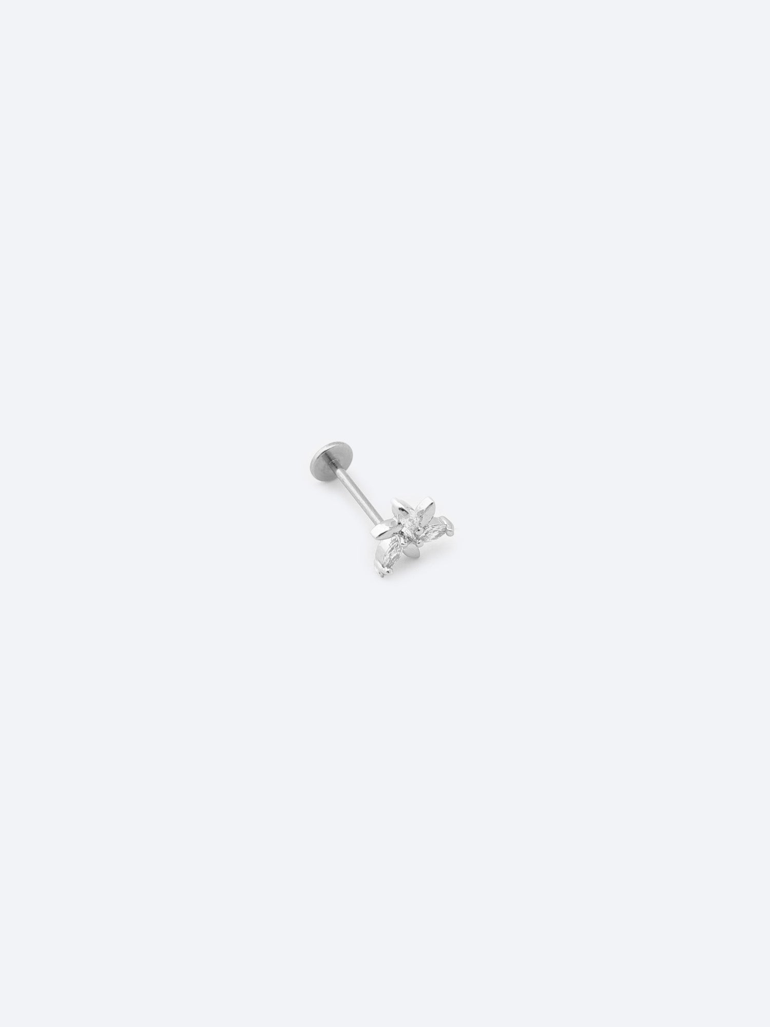 Celestial Seastar Silver-Tone Stainless Steel Stud Earrings