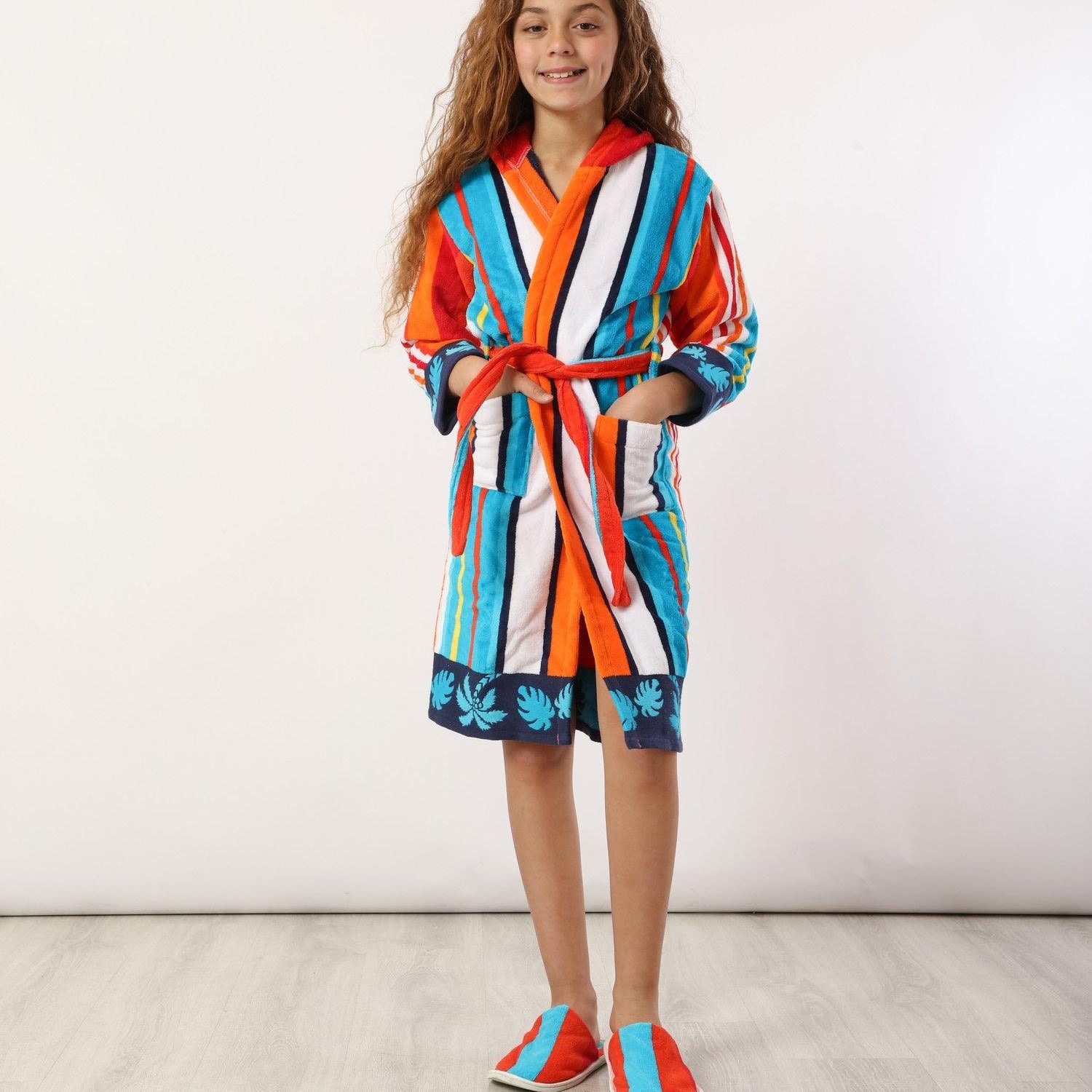 Eve Stripe Kid MultiColor Bathrobe - Eve Chantelle