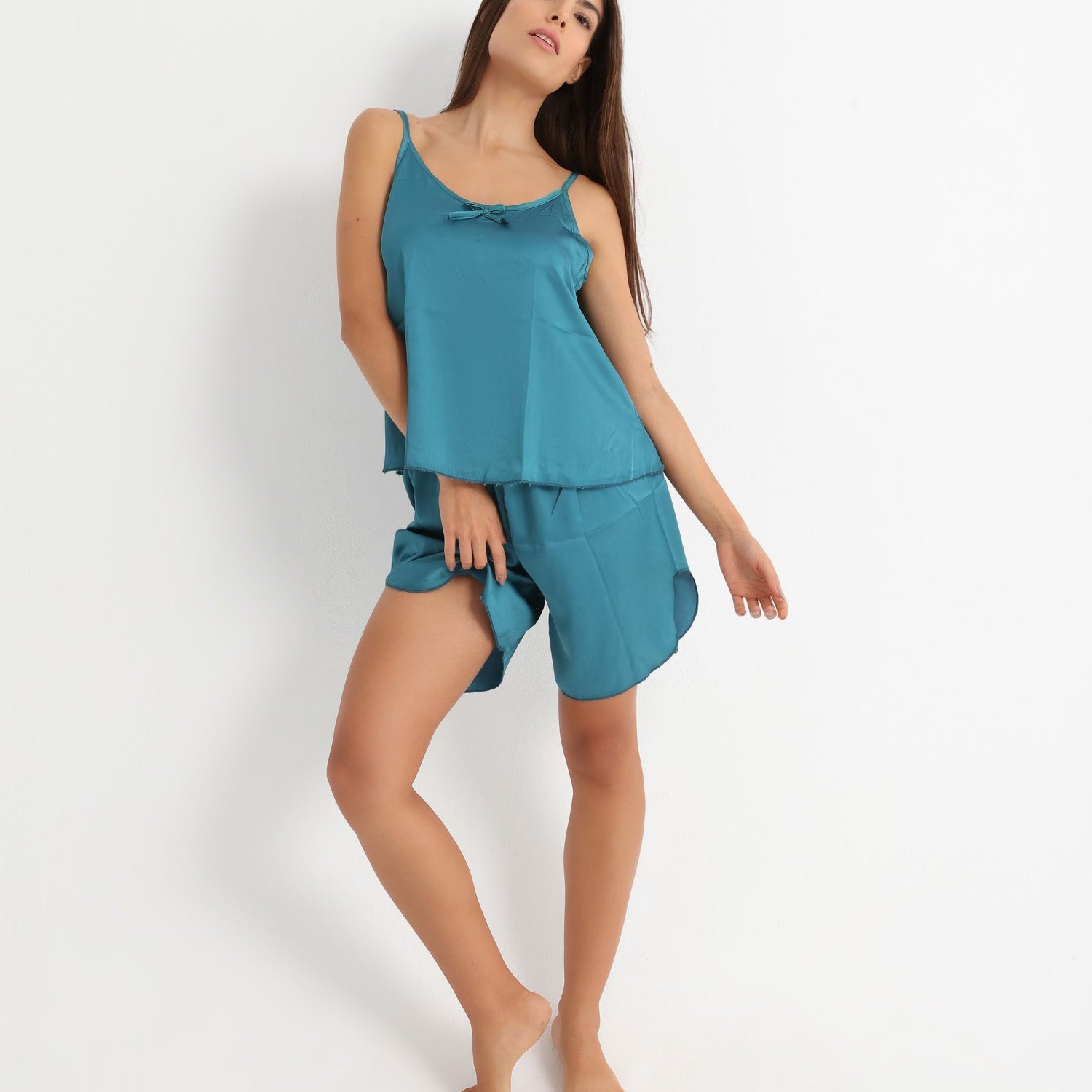 Royal Green Pyjama Satin Set