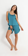 Royal Green Pyjama Satin Set