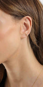 Celestial Seastar Gold-Tone Stainless Steel Stud Earrings