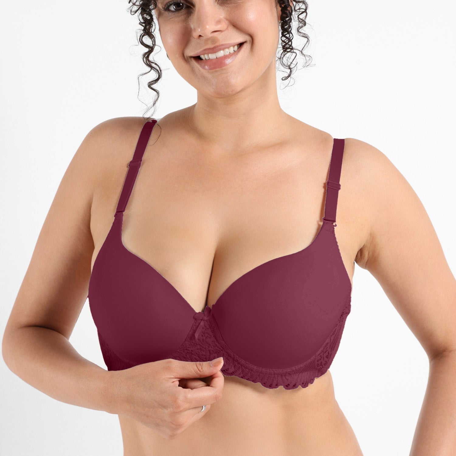 Sweet Whisper Plus Size Lace Bra