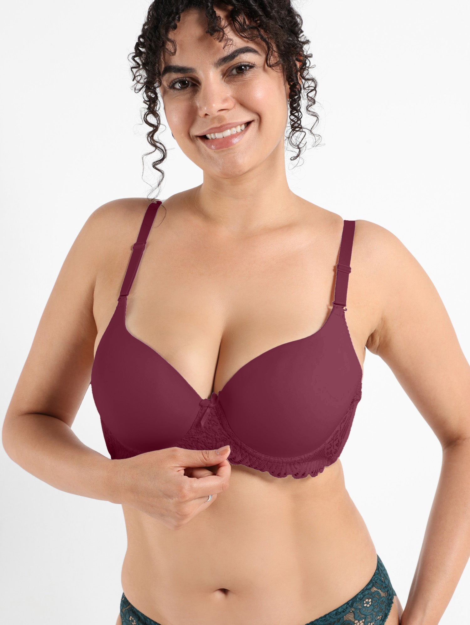 Sweet Whisper Plus Size Lace Bra