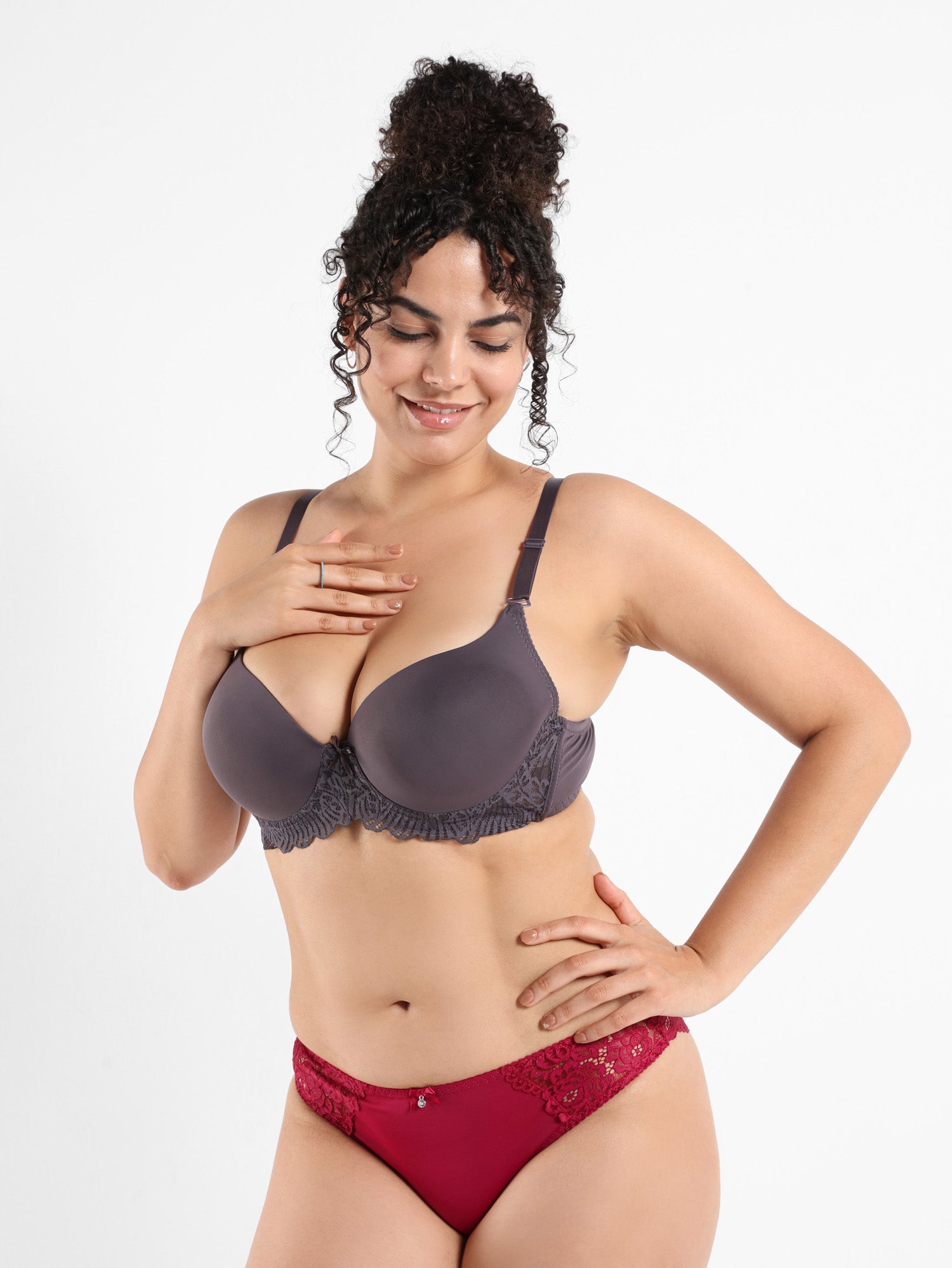 Sweet Whisper Plus Size Lace Bra