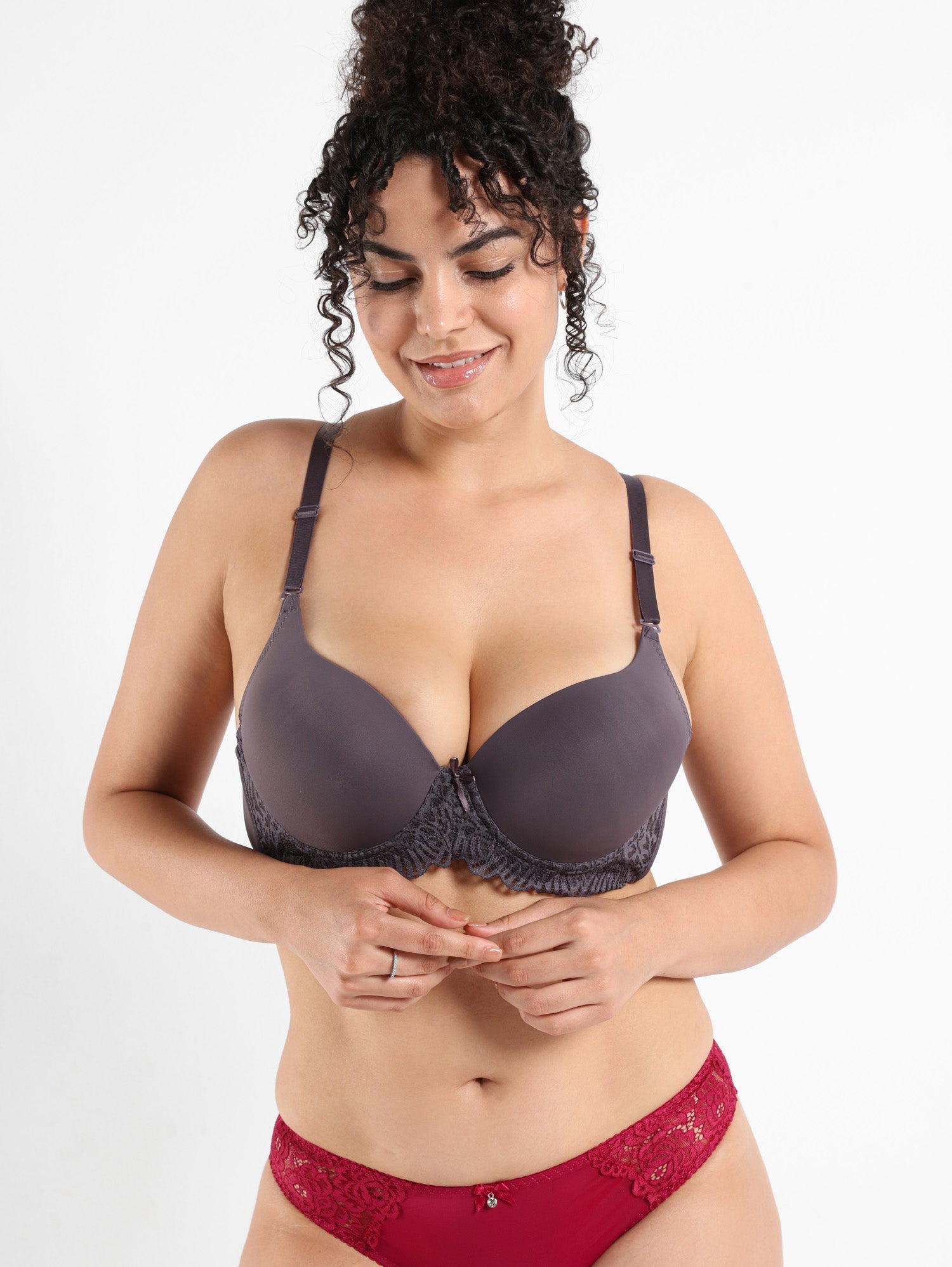 Sweet Whisper Plus Size Lace Bra