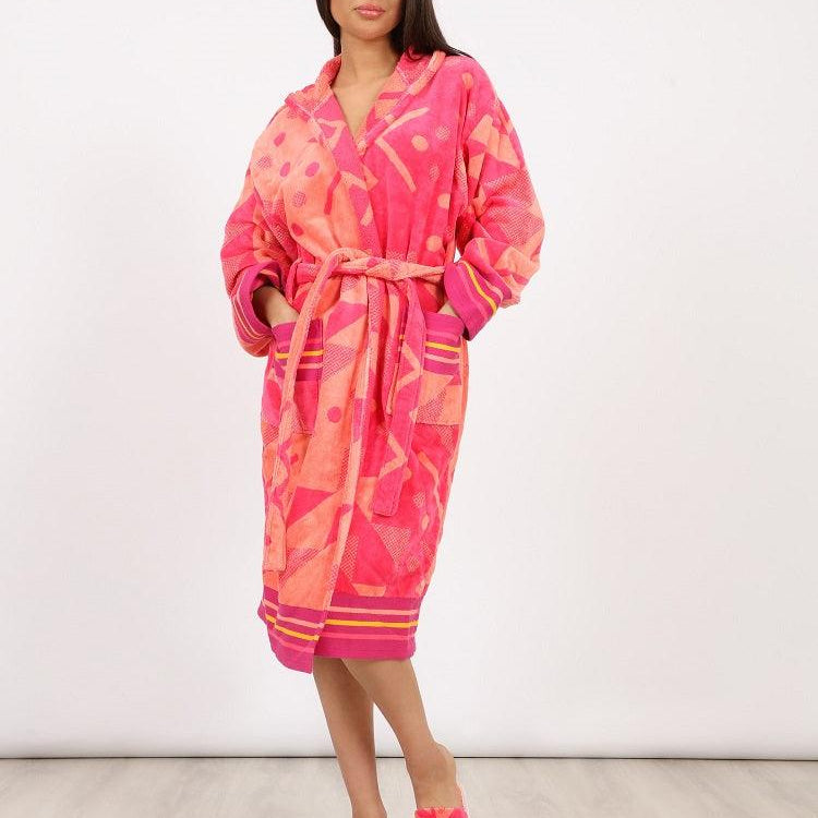 Eve MultiColor Bathrobe - Eve Chantelle