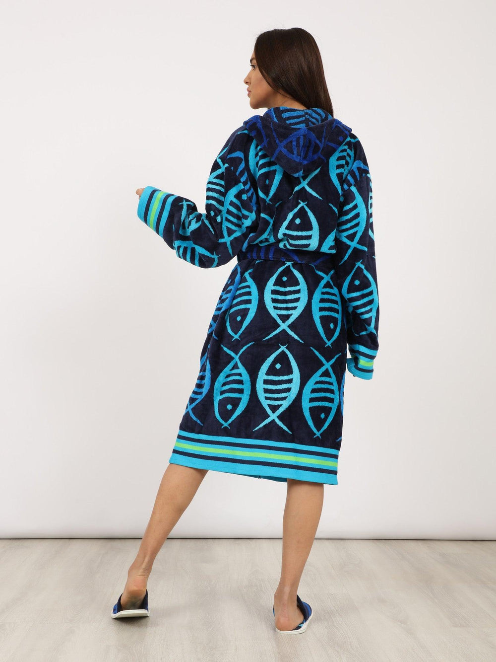 Eve MultiColor Bathrobe - Eve Chantelle