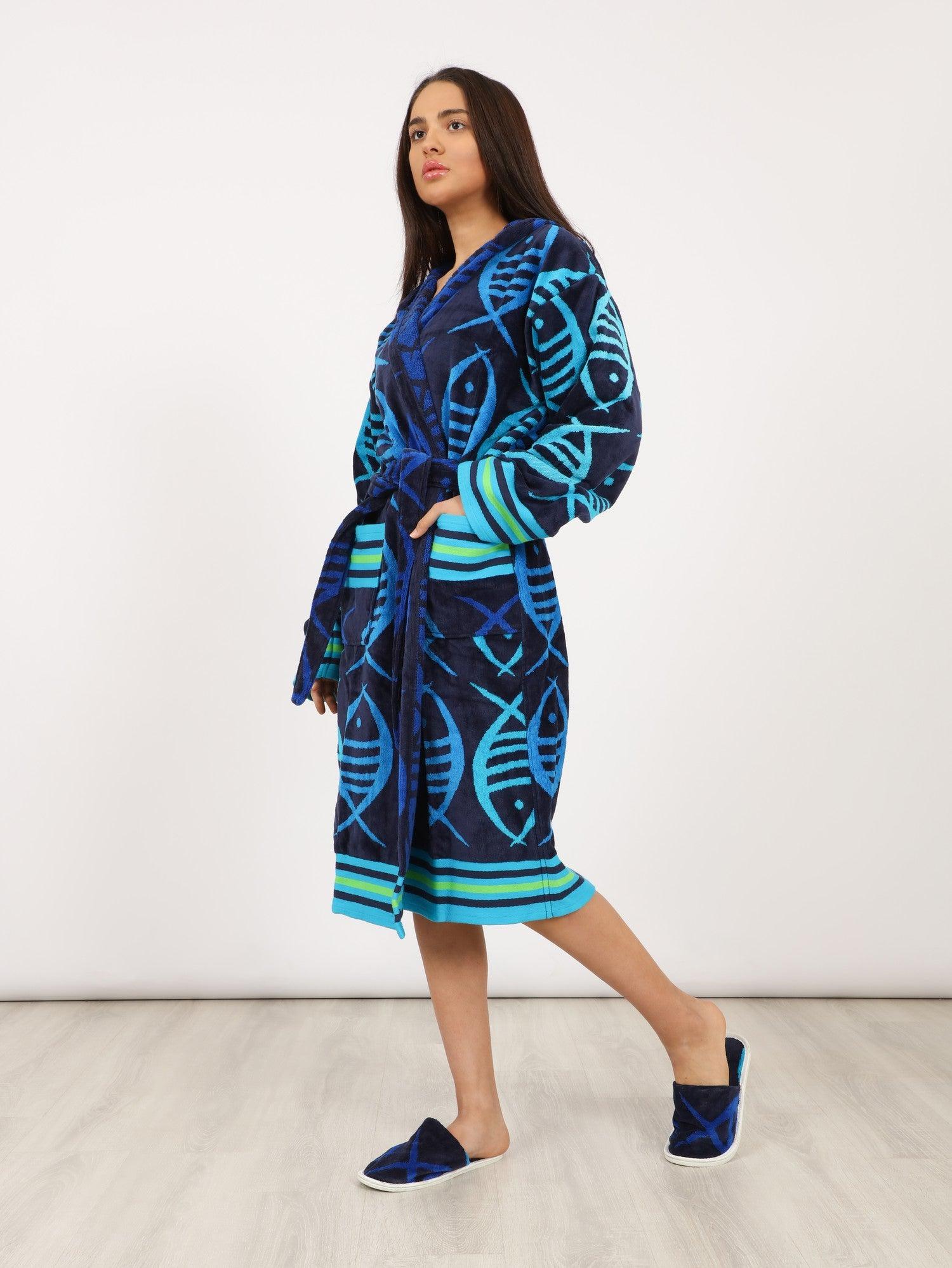 Eve MultiColor Bathrobe - Eve Chantelle