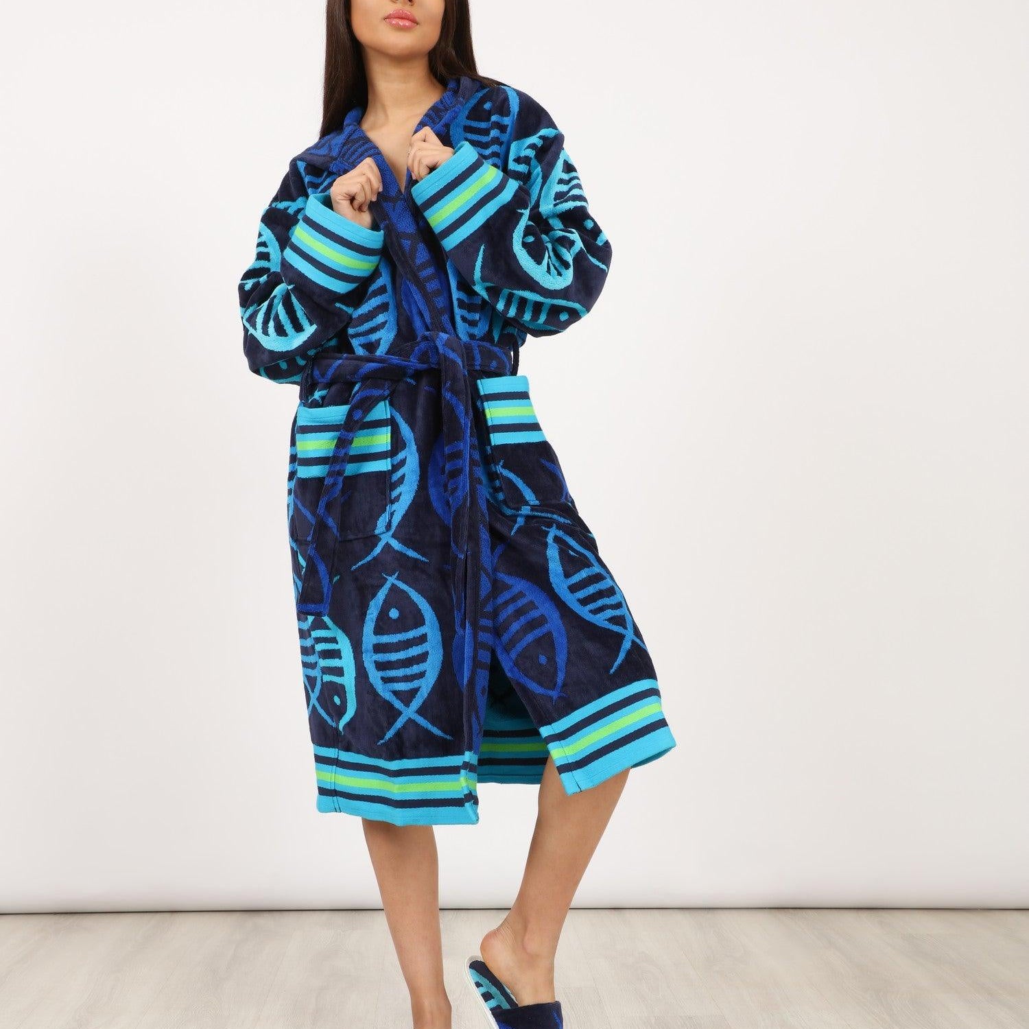 Eve MultiColor Bathrobe - Eve Chantelle