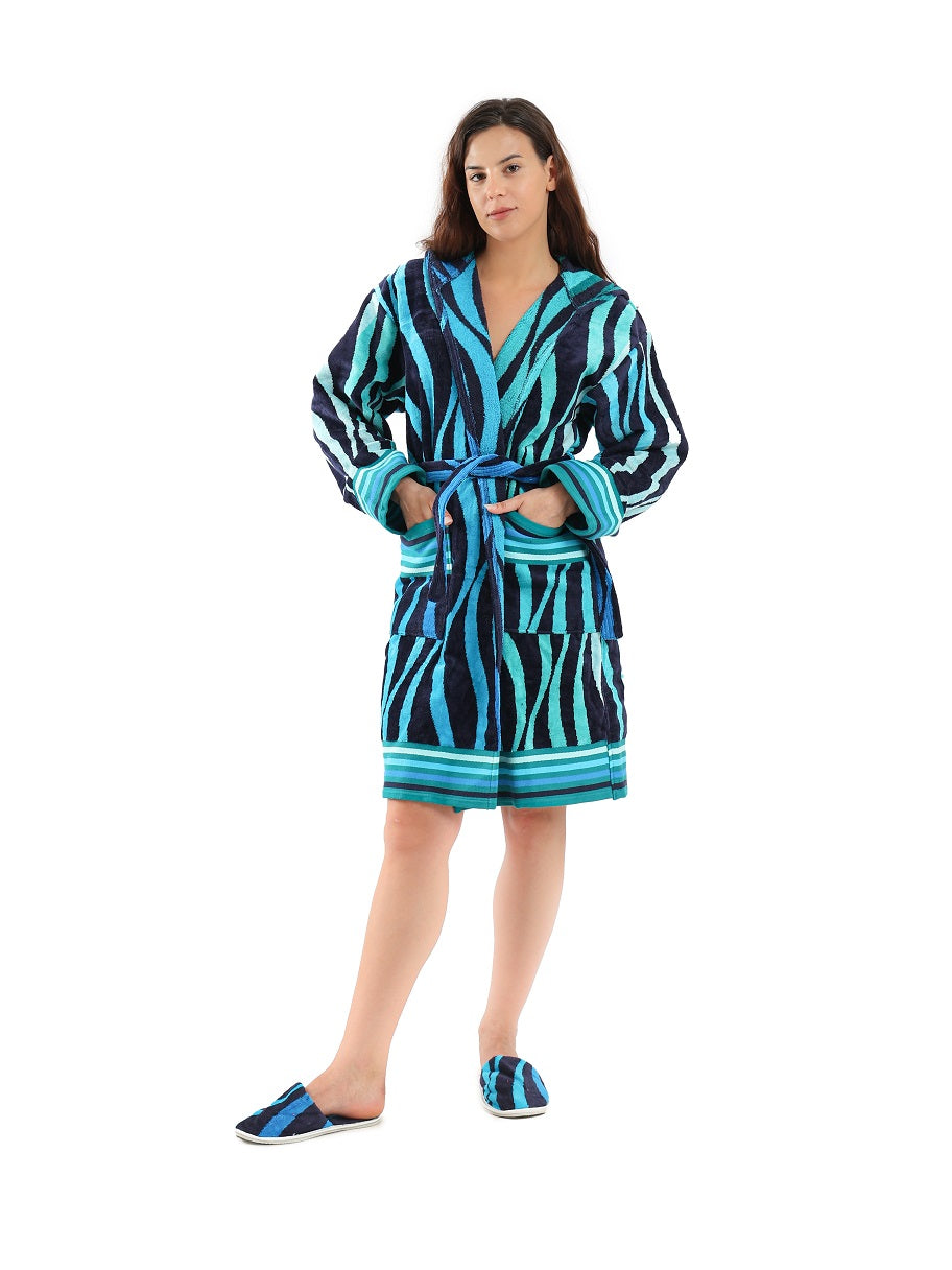 Eve MultiColor Bathrobe - Eve Chantelle