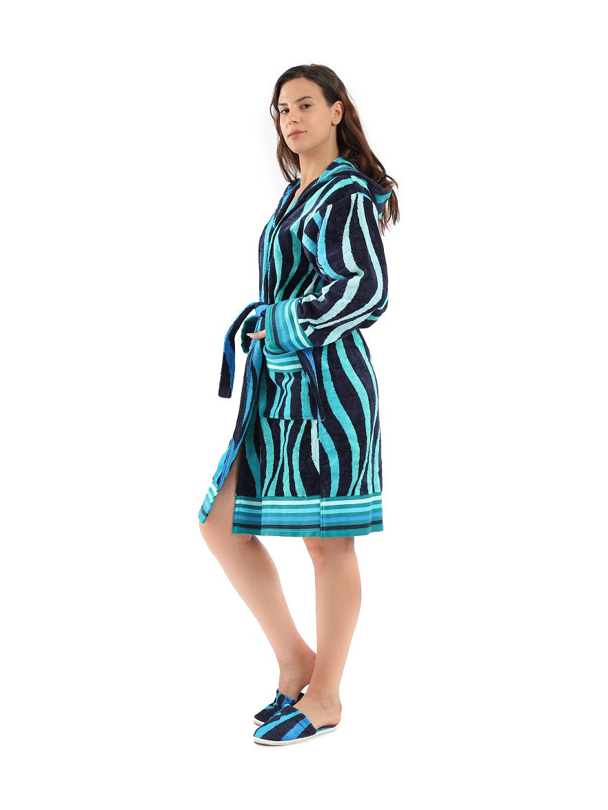 Eve MultiColor Bathrobe - Eve Chantelle