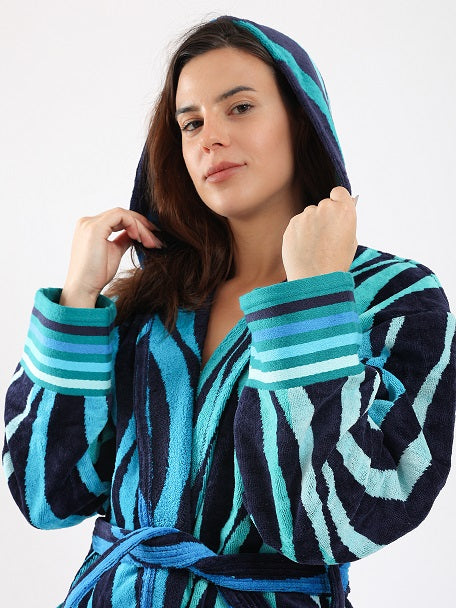 Eve MultiColor Bathrobe - Eve Chantelle
