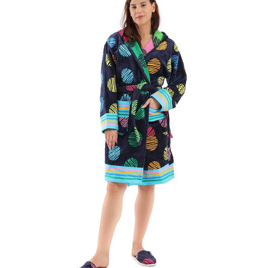 Eve MultiColor Bathrobe - Eve Chantelle
