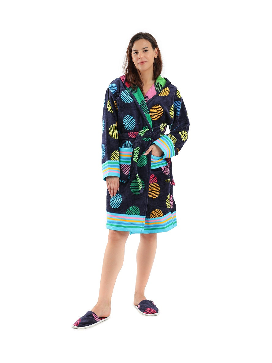 Eve MultiColor Bathrobe - Eve Chantelle