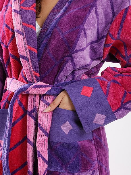 Eve MultiColor Bathrobe - Eve Chantelle