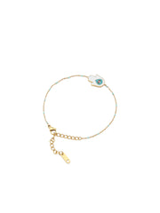 Adorn Gold-Tone Stainless Steel Station Bracelet