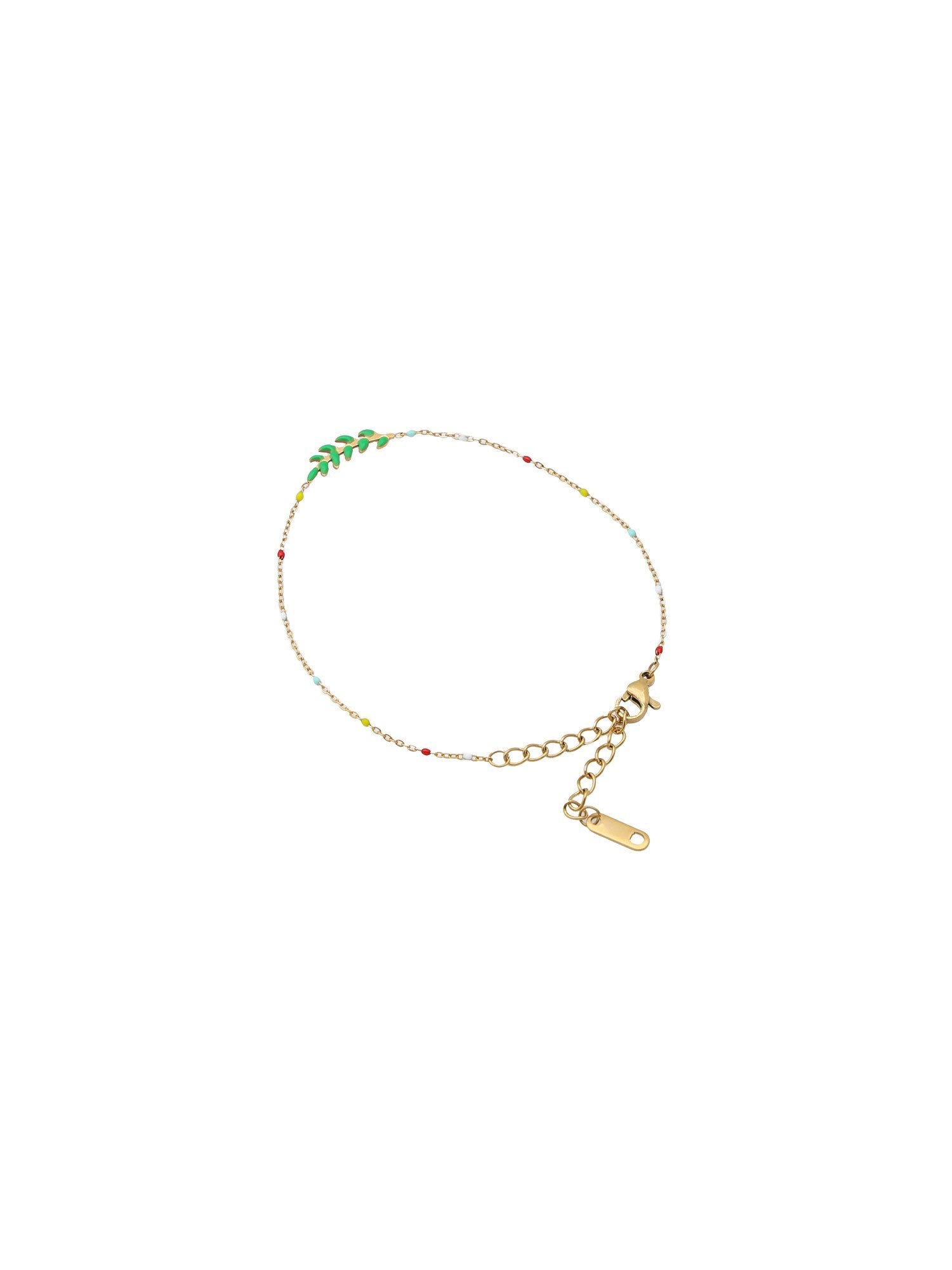 Glimmer Gold-Tone Stainless Steel Station Bracelet