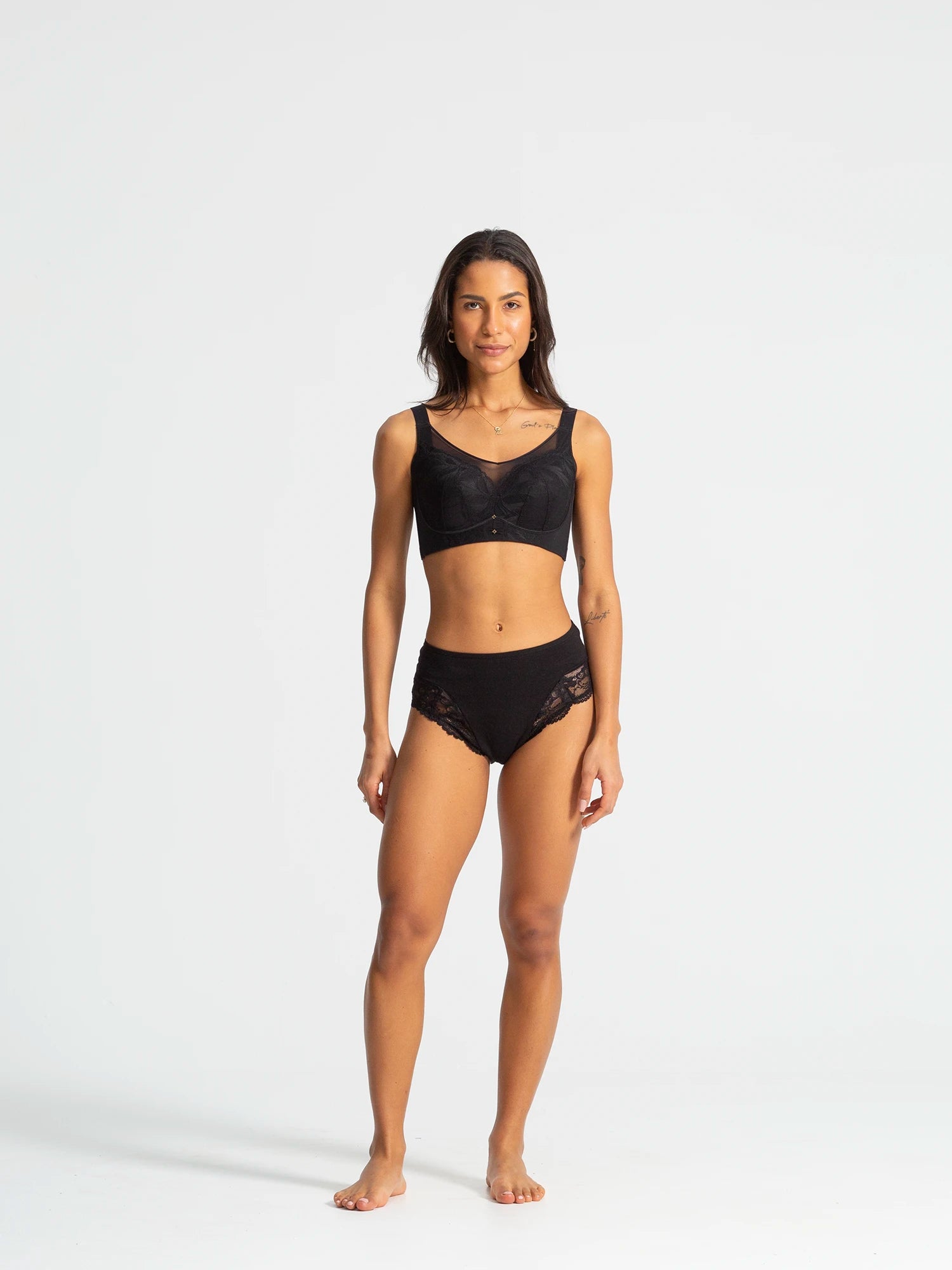 Plus Size Mama Brife In Cotton With Dentelle